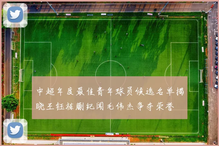 中超年度最佳青年球员候选名单揭晓王钰栋蒯纪闻毛伟杰争夺荣誉
